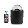 USB Bluetooth Crystal Magic Ball Stage Light with Remote Control (Black)