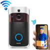 EKEN V5 Smart Phone Call Visual Recording Video Doorbell Night Vision Wireless WiFi Security Home Monitor Intercom Door Bell, Standard(Black)