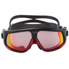 Colorful Large Frame Electroplating Anti-fog Silicone Swimming Goggles for Adults (Red + Black)
