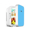 Somate SMT-8L Digital Display Car Home Dual-use Mini Refrigerator, Color:Blue, Specification:CN Plug