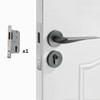 Magnetic Lock Mute Split Lock Solid Space Aluminum Indoor Door Lock, Style: With Magnetic 72 Lock Body(Grey)
