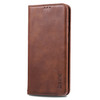 For Huawei P30 AZNS Retro Texture Magnetic Horizontal Flip PU Leather Case with Holder & Card Slots & Photo Frame(Brown)