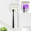 Ultraviolet Toothbrush Sterilizer Environmental Protection Toothbrush Dryer, Specification:For Double Brush(White)