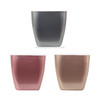 3 PCS Imitation Metal Colorful Water Storage Plastic Flowerpot, Size: G109 Medium Pot(Square Champagne Gold)