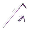 TANERDD TR-D0001 Trekking Poles Aluminum Alloy Folding Outdoor Handrails Trekking Walking Sticks(Short Model (Purple))