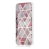 For Huawei Y6 (2019) Plating Marble Pattern Soft TPU Protective Case(Pink)