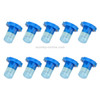 10 PCS 2W T3 Wedge Instrument Panel LED Light Dashboard Gauge Cluster Indicator Lamp Bulb(Blue Light)