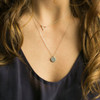 Simple Hollow Triangle Sequins Women's Short Necklace(sliver)