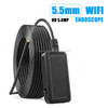 F220 5.5mm HD 5.0MP WIFI Endoscope Inspection Camera with 6 LEDs, Length: 5m