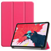 For iPad Pro 11 inch 2020 Custer Texture Smart PU Leather Case with Sleep / Wake-up Function & 3-Fold Holder(Rose Red)