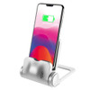 3 in 1 360 Degrees Rotation Phone Charging Desktop Stand Holder, For iPhone, Huawei, Xiaomi, HTC, Sony and Other Smart Phones(Silver)