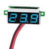 10 PCS 0.28 inch 2 Wires Adjustable Digital Voltage Meter, Color Light Display, Measure Voltage: DC 2.5-30V (Blue)