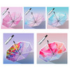 Illustrator Tri-Folding Umbrella Titanium Silver Glue Anti-Ultraviolet Folding Umbrella(Manual Yan Ran)
