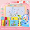 Children Color Graffiti Drawing Board Magnetic Writing Board, Style:Set 2(Pink)