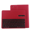 Bluetooth 3.0 Keyboard with Detachable Leather Tablet Case for iPad 4 / 3 / 2(Red)