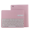 Bluetooth 3.0 Keyboard with Detachable Leather Tablet Case for iPad 4 / 3 / 2(Pink)