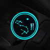 Car Constellation Series AcrylicColorful USB Charger Water Cup Groove LED Atmosphere Light(Scorpio)