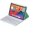 HY006 Round Keys Detachable Bluetooth Keyboard Leather Tablet Case with Holder for iPad mini 6(Mint Green)
