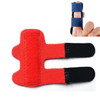 Aluminium Plate Finger Correction Sleeve Fixing Belt Finger Fracture Fixing Splint(Red)