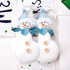 2 PCS Christmas Flannel Doll Accessories Scene Decoration, Style:Snowman(Blue)