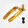 JIANKUN IXF Mountain Bike Hollow Crank Modified Single-plate Left and Right Cranks Crankshaft Bottom Axle, Style:Left and Right Crank+Bottom Bracket(Yellow)