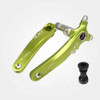 JIANKUN IXF Mountain Bike Hollow Crank Modified Single-plate Left and Right Cranks Crankshaft Bottom Axle, Style:Left and Right Crank+Bottom Bracket(Green)