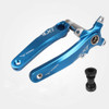 JIANKUN IXF Mountain Bike Hollow Crank Modified Single-plate Left and Right Cranks Crankshaft Bottom Axle, Style:Left and Right Crank+Bottom Bracket(Blue)
