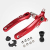 JIANKUN IXF Mountain Bike Hollow Crank Modified Single-plate Left and Right Cranks Crankshaft Bottom Axle, Style:Left and Right Crank+Bottom Bracket(Red)