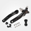 JIANKUN IXF Mountain Bike Hollow Crank Modified Single-plate Left and Right Cranks Crankshaft Bottom Axle, Style:Left and Right Crank+Bottom Bracket(Black)