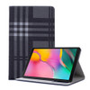 Plaid Texture Horizontal Flip Leather Case for Galaxy Tab A 10.1 (2019) T510 / T515, with Holder & Card Slots & Wallet (Grey)