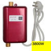 Stainless Steel Instant Kitchen And Bathroom Mini Electric Water Heater(UK Plug 220-240VRed)