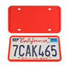 2 Sets Waterproof Rustproof Non-damaging Car Paint Silicone License Plate Frame, Specification: Red