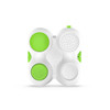 Decompression Handle Rubik'S Cube Dice Decompression Finger Sports Toy(Four-page Handle - White Green)