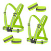 Reflective Elastic Band Suit Night Running Construction Site Traffic Safety Reflective Equipment,Style: 2 Strap+4 Arm Strap