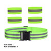 Reflective Elastic Band Suit Night Running Construction Site Traffic Safety Reflective Equipment,Style: 1 Belt+4 Arm Strap