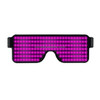 Night Club Bar Disco LED Light Emitting Glasses Festival Party USB Charging Shutter Dynamic Flash Glasses (Pink)