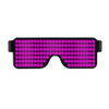 Night Club Bar Disco LED Light Emitting Glasses Festival Party USB Charging Shutter Dynamic Flash Glasses (Pink)