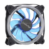 Color LED 12cm 3pin Computer Components Chassis Fan Computer Host Cooling Fan Silent Fan Cooling, with Power Connection Cable & Blue Light(Blue)