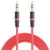 1m 3.5mm Jack Earphone Cable, For iPad, iPhone, Galaxy, Huawei, Xiaomi, LG, HTC and Other Smart Phones(Red)