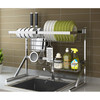 Stainless Steel Sink Drain Dish Rack Kitchen Storage Supplies ?Triangular Sink? Single Tank