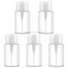 5 PCS Liquid Push Down Pump Dispenser Bottle Empty Plastic Bottle Container, 200ml