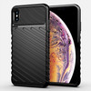 For iPhone XS Max Thunderbolt Shockproof TPU Soft Case(Black)