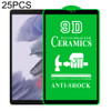 For Samsung Galaxy Tab A7 Lite 8.7 inch T225 25 PCS 9D Full Screen Full Glue Ceramic Film