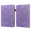 For Samsung Galaxy Tab S2 9.7 T810/T815 Lace Flower Embossing Pattern Horizontal Flip Leather Case with Holder & Card Slots & Wallet & Photo Frame(Purple)