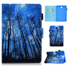 For Samsung Galaxy Tab A 8.0 / T350 Colored Drawing Stitching Horizontal Flip Leather Case with Holder & Card Slots & Sleep / Wake-up Function(Forest)