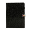 For Samsung Galaxy Tab A 8.0 T350 Love Buckle Glitter Horizontal Flip Leather Case with Holder & Card Slots(Black)