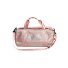 Soft Nylon Cloth Shoulder Bag Sports Gym Travel Handbag (Pink)