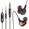 QKZ CK4 HIFI In-ear Four-unit Music Headphones (Black)