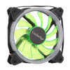 Color LED 12cm 3pin Computer Components Chassis Fan Computer Host Cooling Fan Silent Fan Cooling, with Power Connection Cable & Green Light(Green)