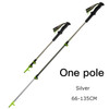 Naturehike External Lock Telescopic Ultra-light Carbon Trekking Cane Outdoor Climbing Equipment(Moonlight Silver)